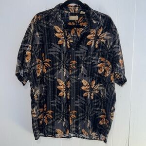Natural Issue Men’s Tropical Hawaiian Short Sleeve Button Up Shirt H16